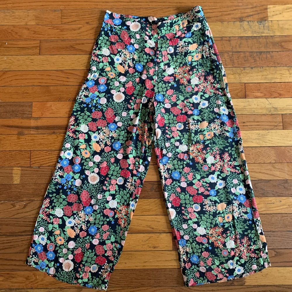 flowered boho pants